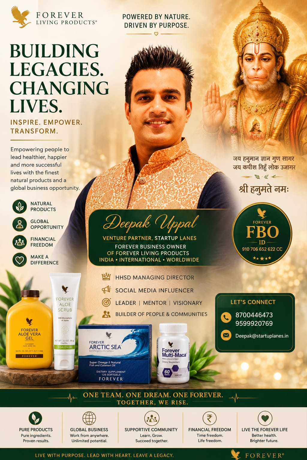 Forever Living wellness products with aloe vera